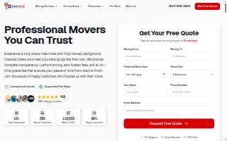 Eastland Movers website