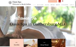 Oasis Spa website