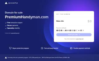 Premium Handyman Services website