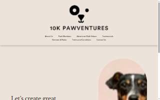 10K Pawventures website
