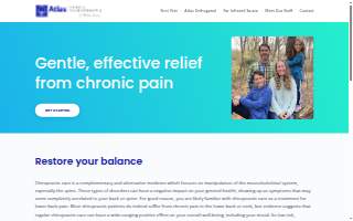 Atlas Family Chiropractic website