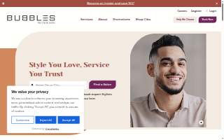 BUBBLES Salons of Germantown website