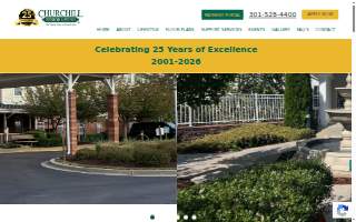 Churchill Senior Living website