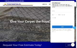 Crown Carpet Care, Inc. website
