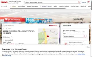 CVS Pharmacy website
