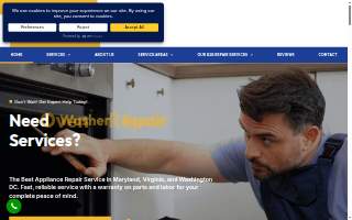 Dars Appliance Repair website