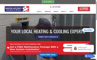 Making Air Right of Germantown website