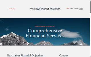Peak Investment Advisors, Inc. website