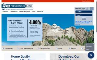 Presidential Bank Mortgage of Germantown website