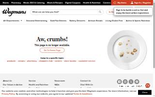 Wegmans Pharmacy website
