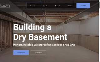 Always Waterproofing of Glen Burnie website