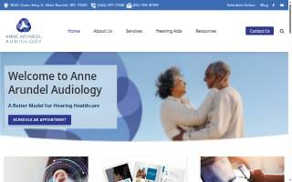 Anne Arundel Audiology website