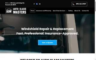 Auto Glass Masters of Glen Burnie website