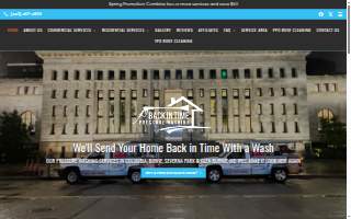 Back In Time Pressure Washing website