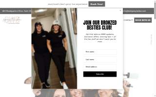 BWB Spray Tan Bar website