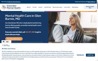 Columbia Mental Health - Glen Burnie website