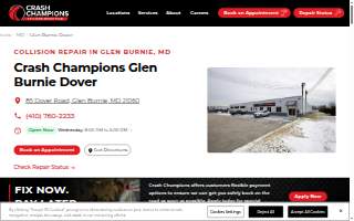 Crash Champions Collision Repair Glen Burnie Dover website