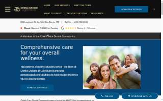 Dental Designs of Glen Burnie website