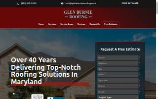 Glen Burnie Roofing website