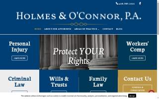 Holmes & O'Connor, P.A. website