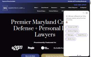 Maronick Law of Glen Burnie website