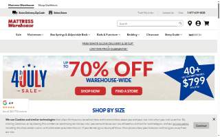 Mattress Warehouse of Glen Burnie website
