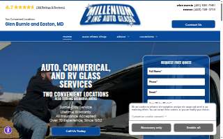 Millenium 2 Auto Glass Inc website