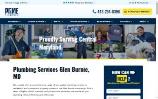 Prime Plumbing website
