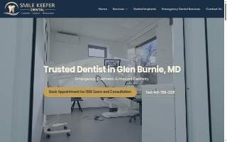 Smile Keeper Dental of Glen Burnie website