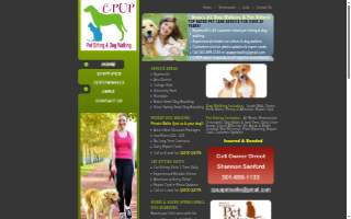 C-PUP Pet Sitting & Dog Walking of Greenbelt website