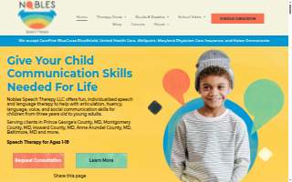 Nobles Speech Therapy LLC website