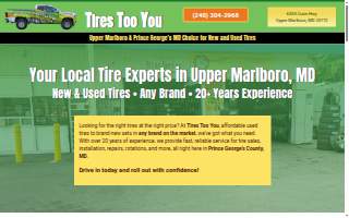 Tires Too You of Greenbelt website