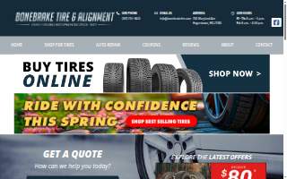 Bonebrake Tire & Alignment website