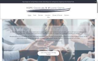Hope Counseling and Wellness website