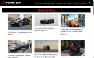 Neill Auto Body website