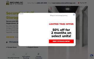SecureLoc Self Storage website