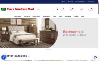 Tim's Furniture & Mattress Mart website