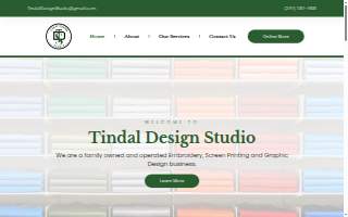 Tindal Design Studio website