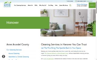 Cleaning Authority website