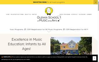 Olenka School of Music and the Arts website