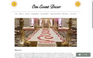 Om Event Decor website