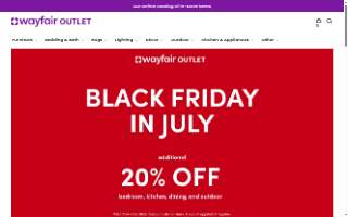 Wayfair Outlet Hanover website