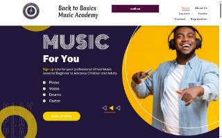 Back To Basics Music Ministry website