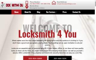 MD Locksmith 4 You of Hyattsville website