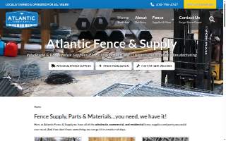 Atlantic Fence and Supply website