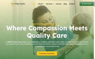 Gifted Hands Senior Care LLC website
