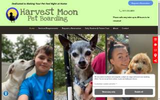 Harvest Moon Pet Boarding of Hagerstown website