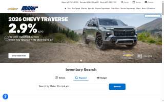 Miller Brothers Chevrolet Body Shop website