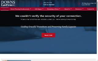 Downs Law Firm P.C. website