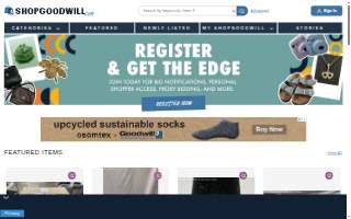 Goodwill Thrift Store website